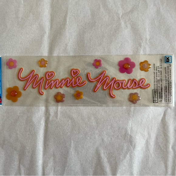 NWT Disney EK Success Minnie Mouse Title Dimensional Sticker Set - Picture 3 of 5